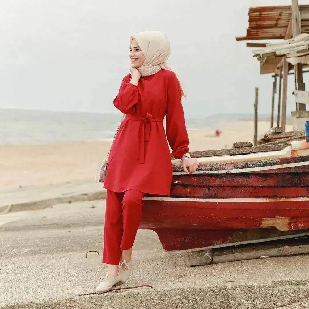 Arab girl Arab plus size two-piece suit - EX-STOCK Canada