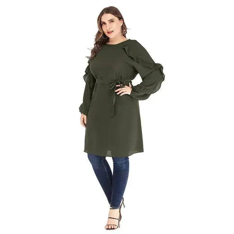 Arab long sleeve round neck dress - EX-STOCK Canada