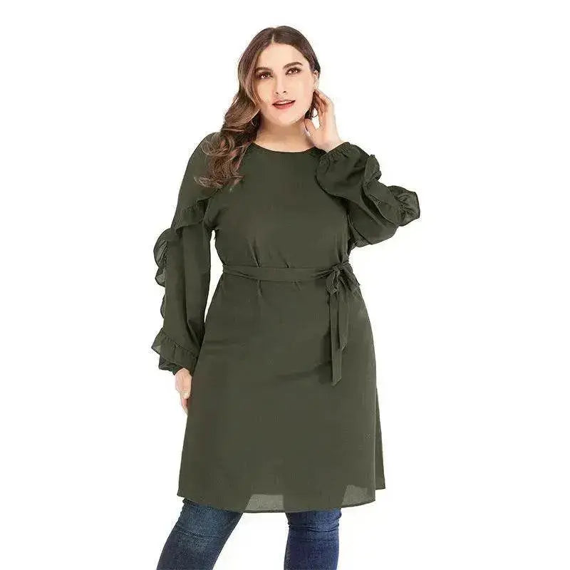 Arab long sleeve round neck dress - EX-STOCK Canada