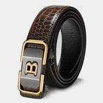 Automatic Buckle Genuine Leather Belt For Middle-aged And Young People - EX-STOCK Canada