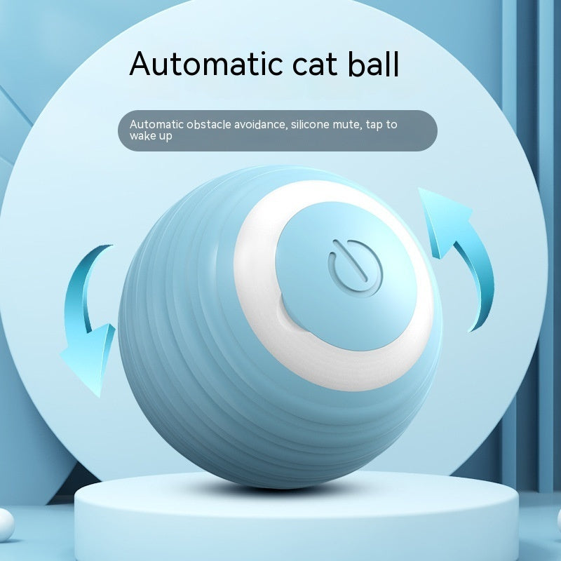 Automatic Moving Bouncing Rolling Ball Smart Cat Toy Ball Self-Moving Kitten Toy For Indoor Cat Kitten EX-STOCK Canada 