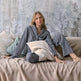 Autumn New French Simplicity Comfortable Thermal Knitting Cotton Silk Long-sleeved Pajamas For Women - EX-STOCK Canada