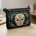 Bolso bandolera BOL de cuero sintético con calavera de azúcarEX-STOCK Canada 