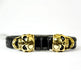 Pulsera para hombre BOL con calavera y cuero trenzadoEX-STOCK Canada 