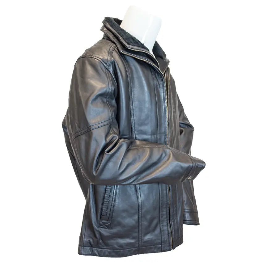 Veste bomber Cardian pour homme en cuir d'agneau BOLEX-STOCK Canada 