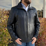 Chaqueta bomber de cuero de cordero Cardian para hombre BOLEX-STOCK Canada 