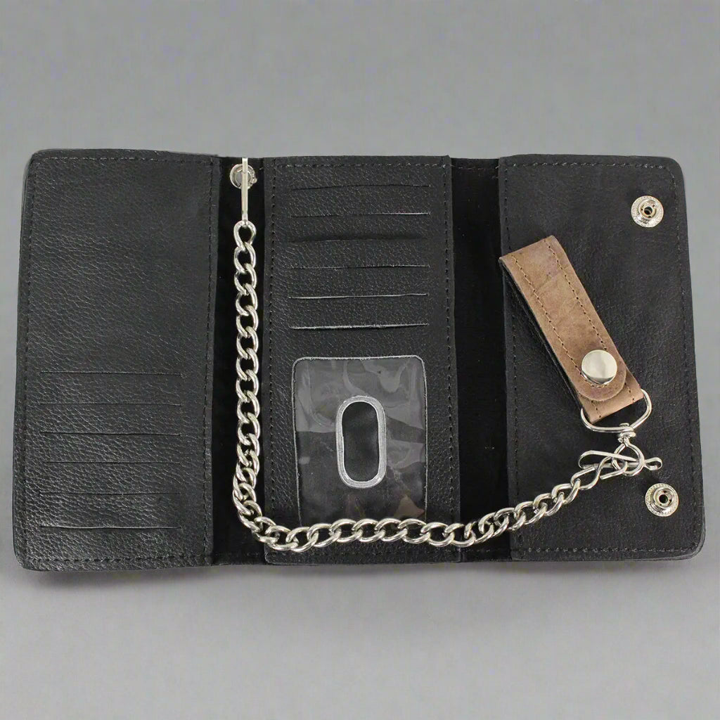 Cartera Trifold de Cuero para Hombre BOL con Acabado Cromado - EX-STOCK Canada