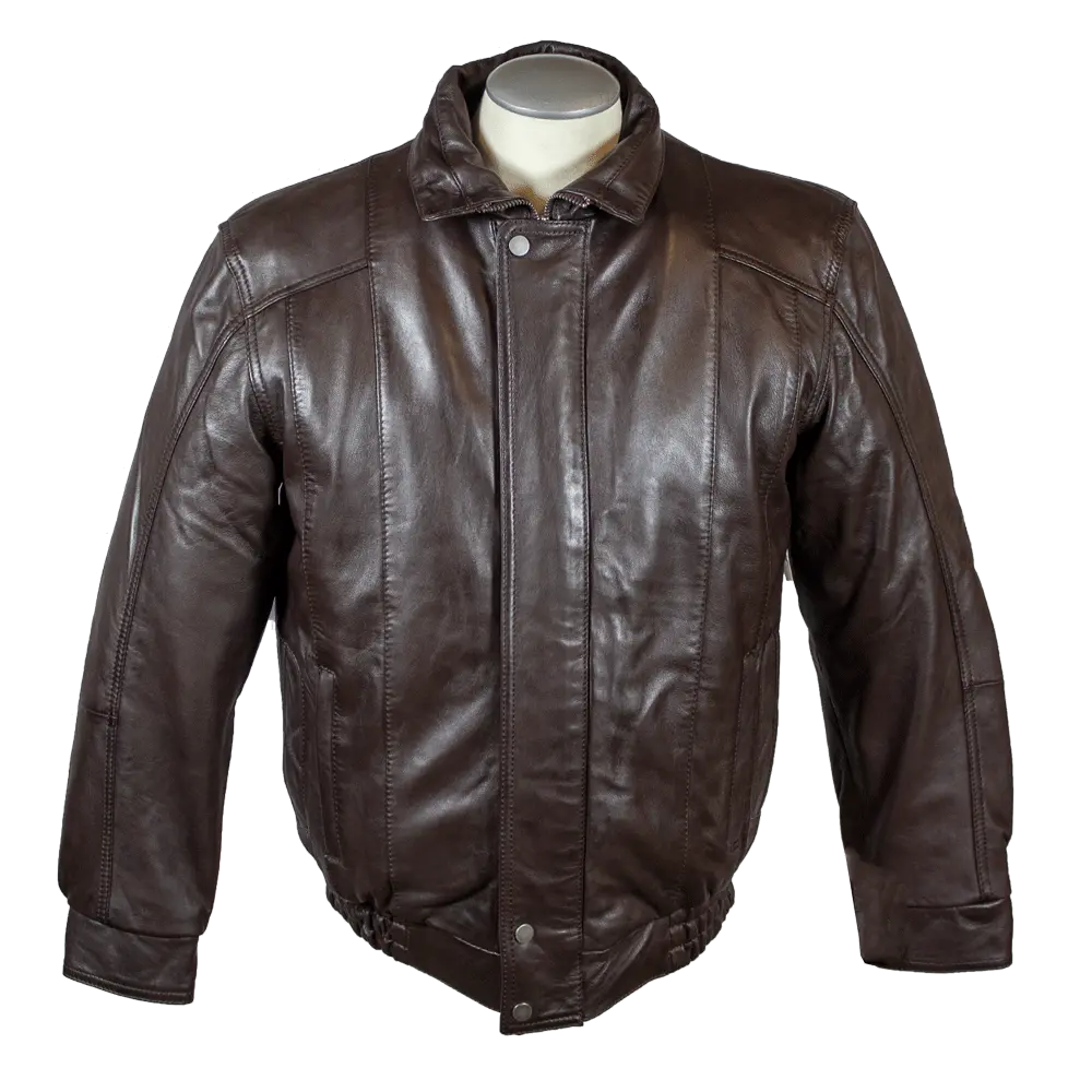 Giacca Bomber da Uomo BOL in Pelle con Doppia TascaEX-STOCK Canada 