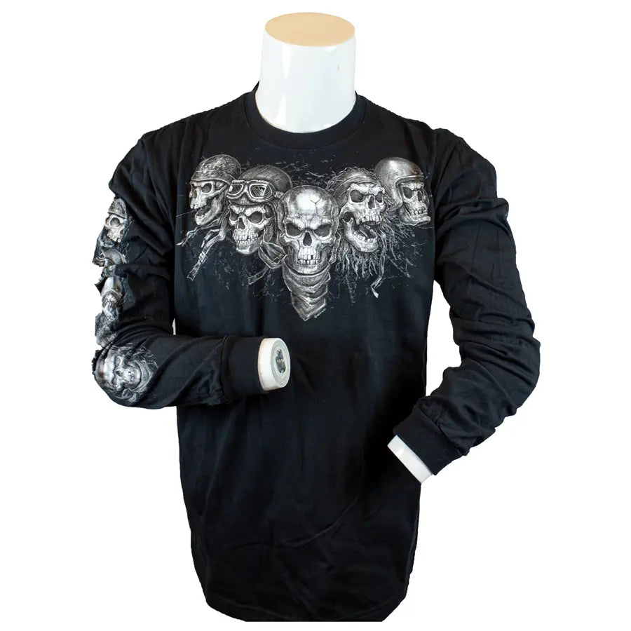 Camisa de manga larga BOL para hombre Five SkullsEX-STOCK Canada 