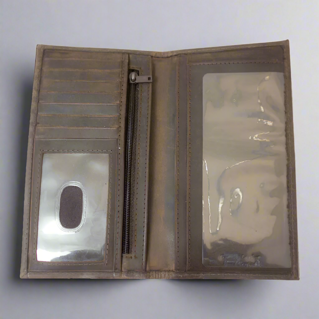 Cartera vertical bifold de cuero para hombre con RFID BOLEX-STOCK Canada 