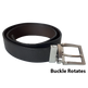 Ceinture réversible en cuir uni pour hommes BOLEX-STOCK Canada 