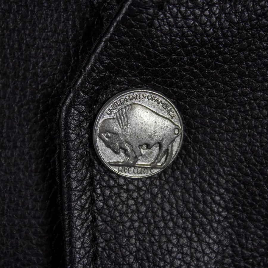 Chaleco de cuero de búfalo alto para hombre BOLEX-STOCK Canada 