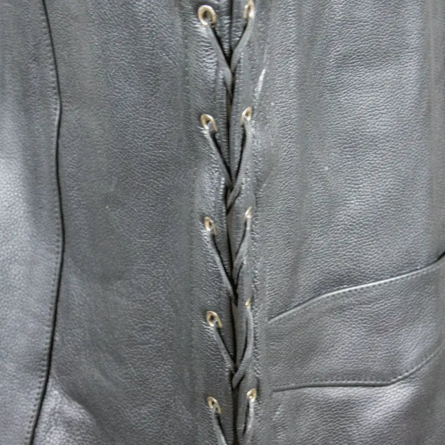 Chaleco de cuero de búfalo alto para hombre BOLEX-STOCK Canada 