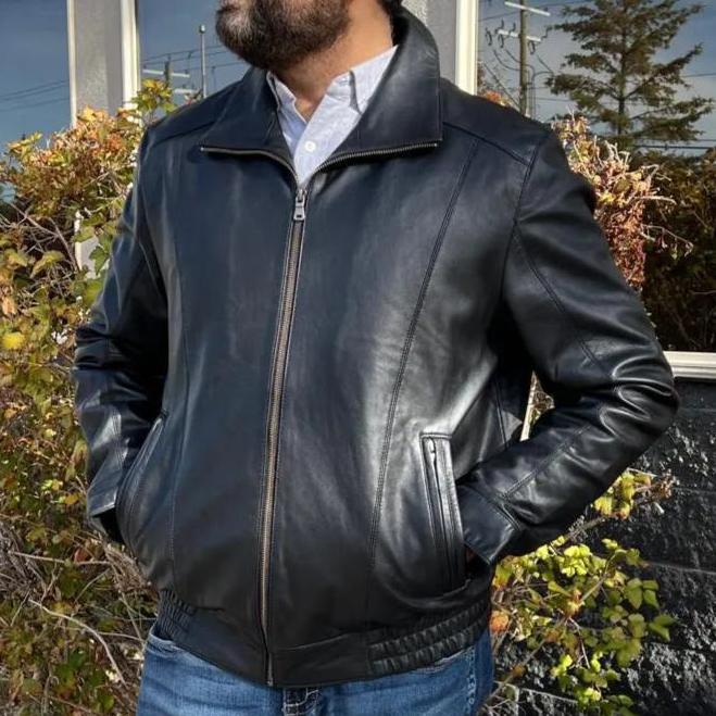 Chaqueta Bomber de Cuero de Cordero BOL para HombreEX-STOCK Canada 