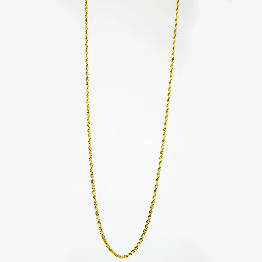 BOL Men's Twisted Gold Stainless Steel Chain Necklace EX-STOCK Canada 