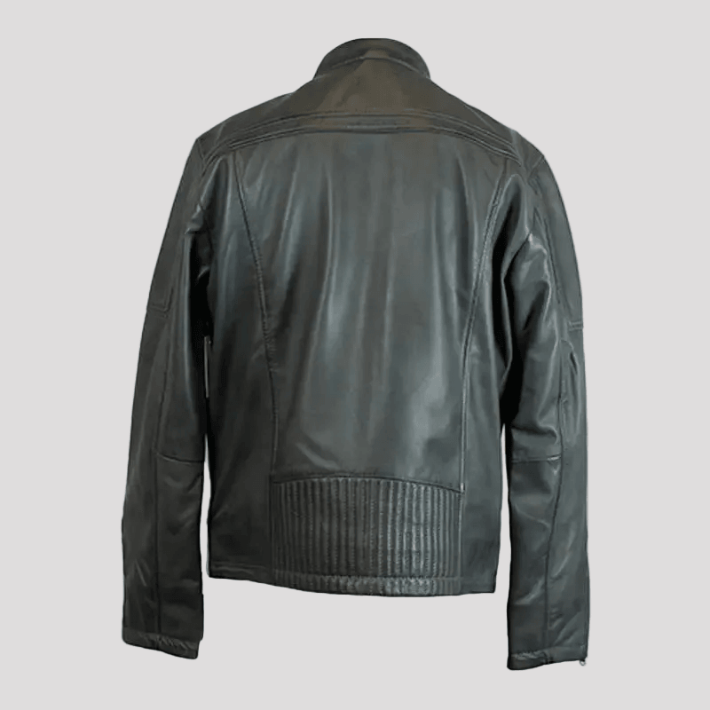 Veste en cuir de mouton ciré pour hommes BOL 