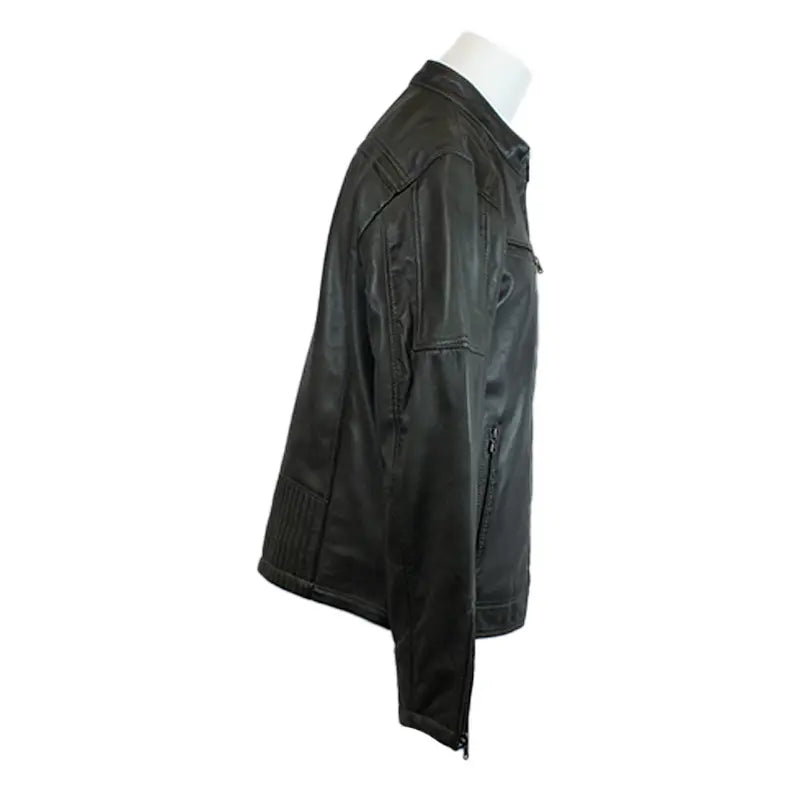 Veste en cuir de mouton ciré pour hommes BOLEX-STOCK Canada 