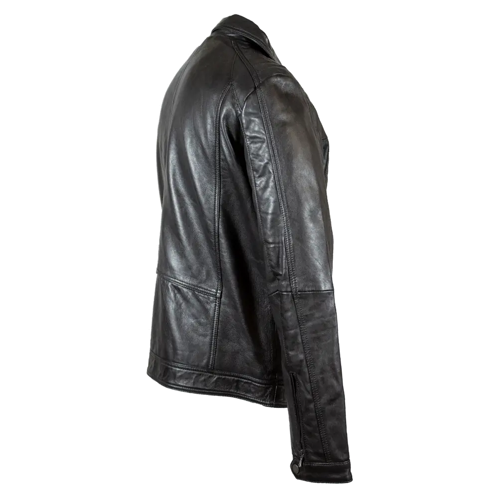 Veste en cuir pour homme BOL avec poche zippéeEX-STOCK Canada 