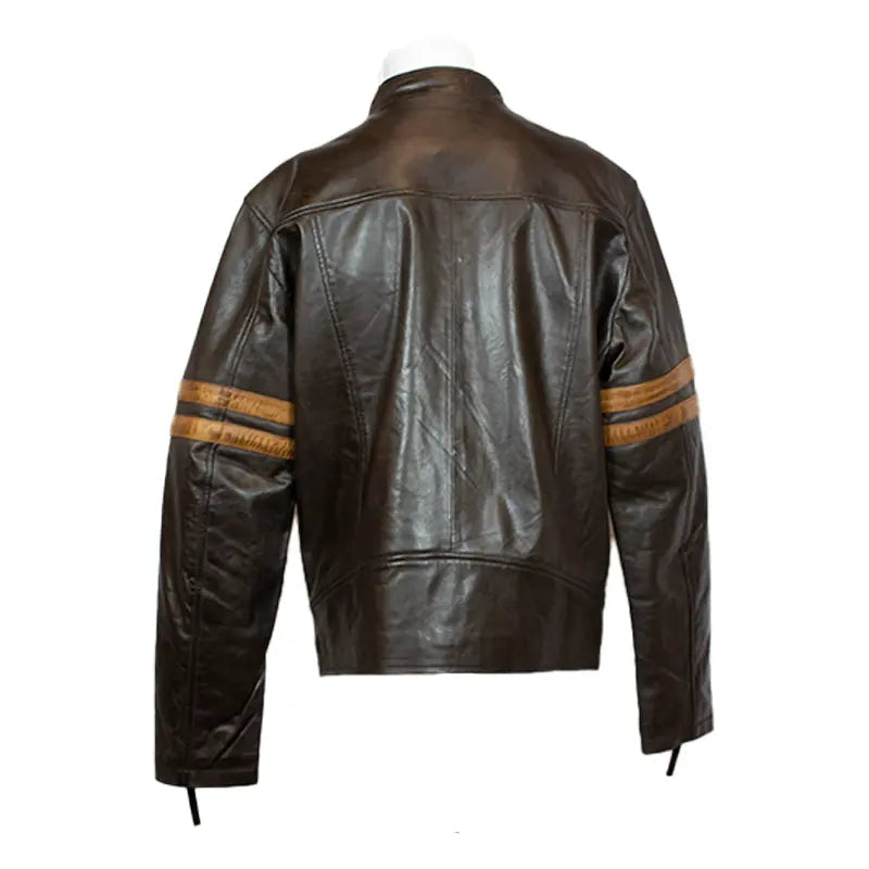 Chaqueta de cuero de cordero para hombre BOL con cremalleraEX-STOCK Canada 