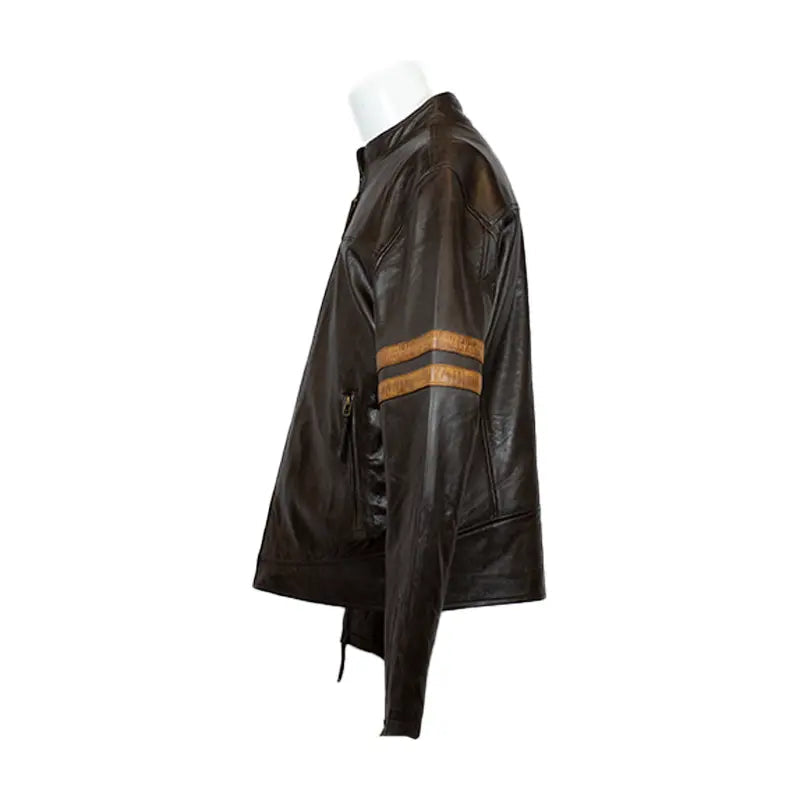 Chaqueta de cuero de cordero para hombre BOL con cremalleraEX-STOCK Canada 