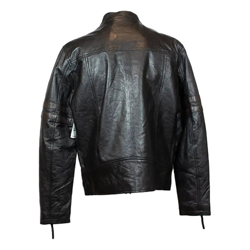 Chaqueta de cuero de cordero para hombre BOL con cremalleraEX-STOCK Canada 