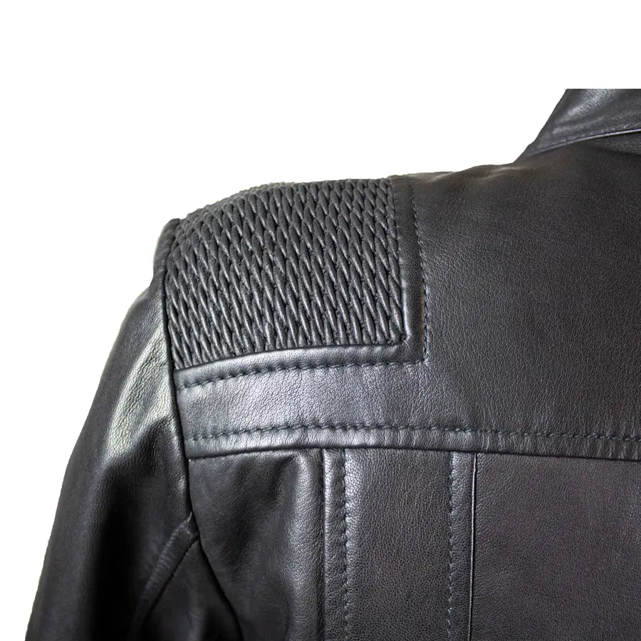 BOL Damen Lederjacke mit Korbmuster-AkzentEX-STOCK Canada 