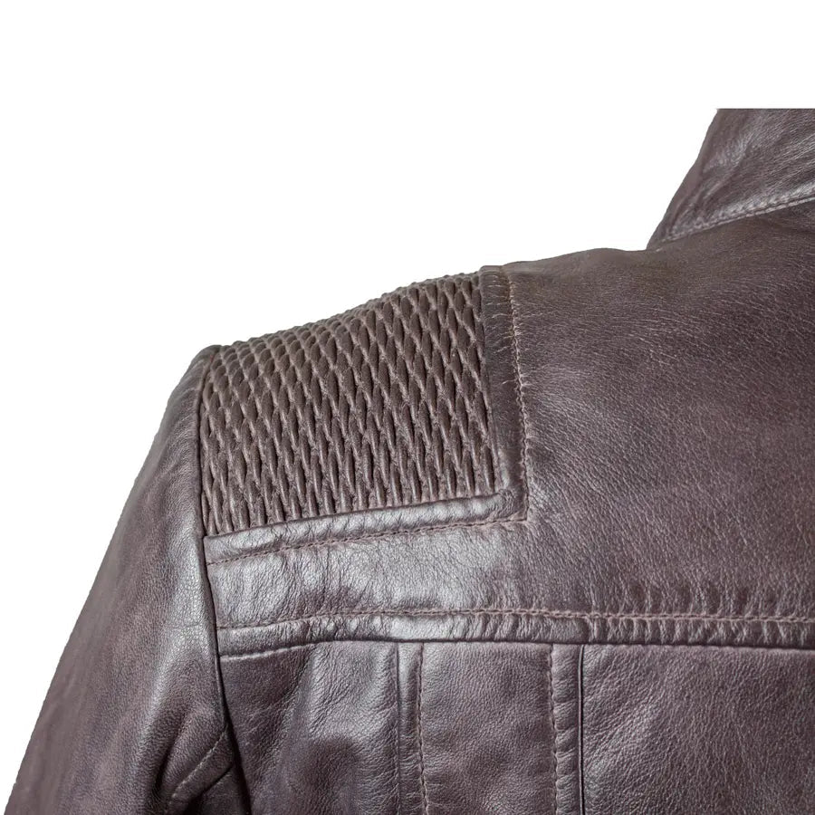 BOL Damen Lederjacke mit Korbmuster-AkzentEX-STOCK Canada 