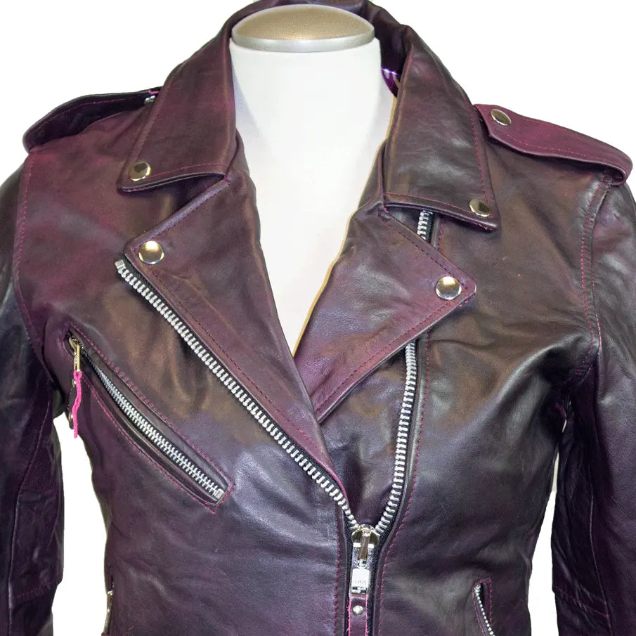 Chaqueta de cuero estilo biker para mujer BOLEX-STOCK Canada 