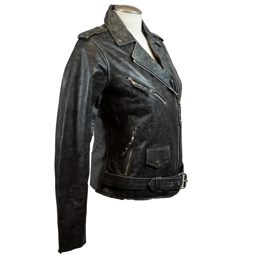 Chaqueta de cuero estilo biker para mujer BOLEX-STOCK Canada 