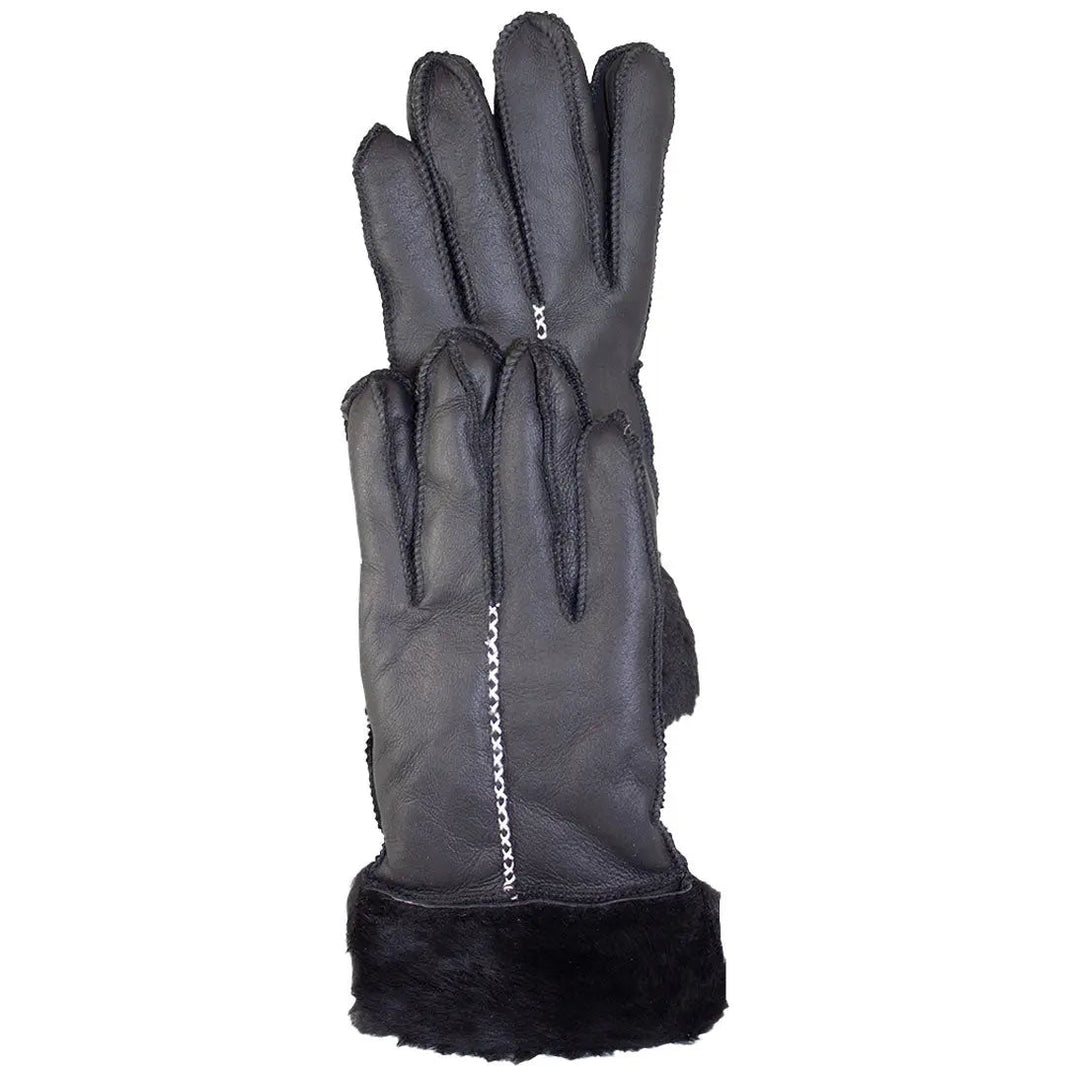 BOL Women's Black Hand Stitched Merino Sheepskin Gloves - EX-STOCK Canada 