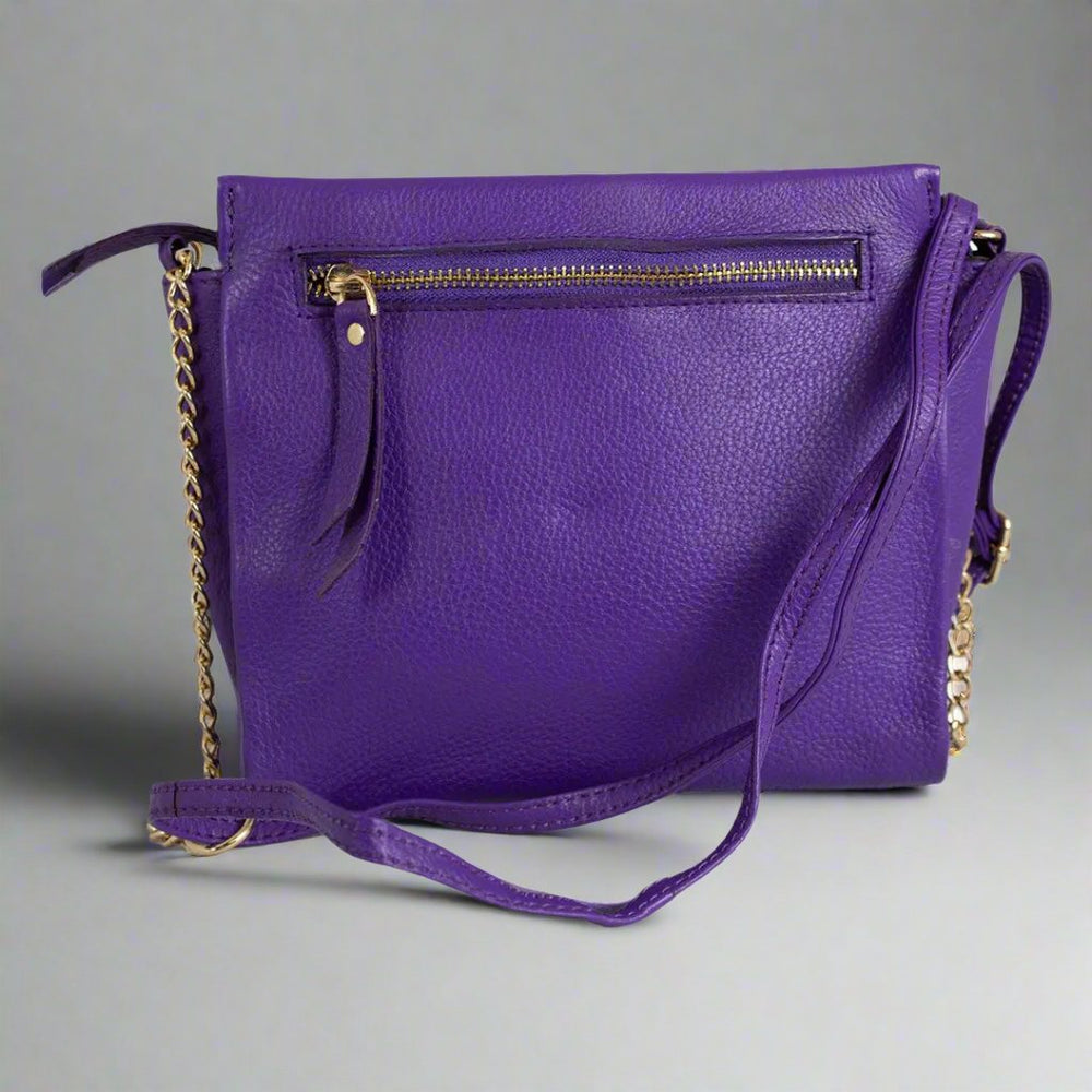 Bolso cruzado de cuero para mujer BOL con cadena y correa de cueroEX-STOCK Canada 