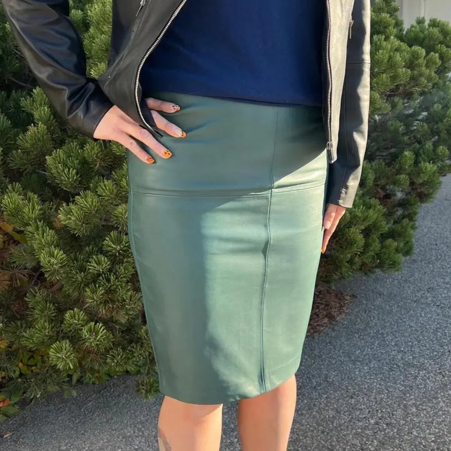 Falda lápiz de cuero Dawn para mujer de BOLEX-STOCK Canada 