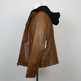 BOL Women's Detachable Hooded Leather Jacket 