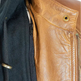 BOL Women's Detachable Hooded Leather Jacket 
