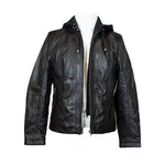 Chaqueta de cuero con capucha desmontable para mujer BOLEX-STOCK Canada 