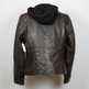 BOL Women's Detachable Hooded Leather Jacket 