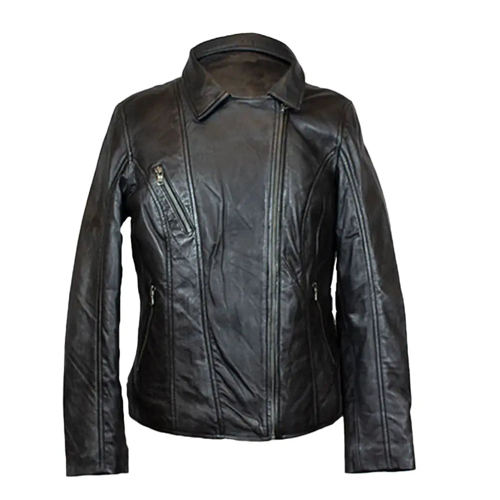 BOL Women's Lamb Leather Biker Style Jacket EX-STOCK Canada 