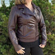 Chaqueta de cuero estilo biker para mujer BOLEX-STOCK Canada 