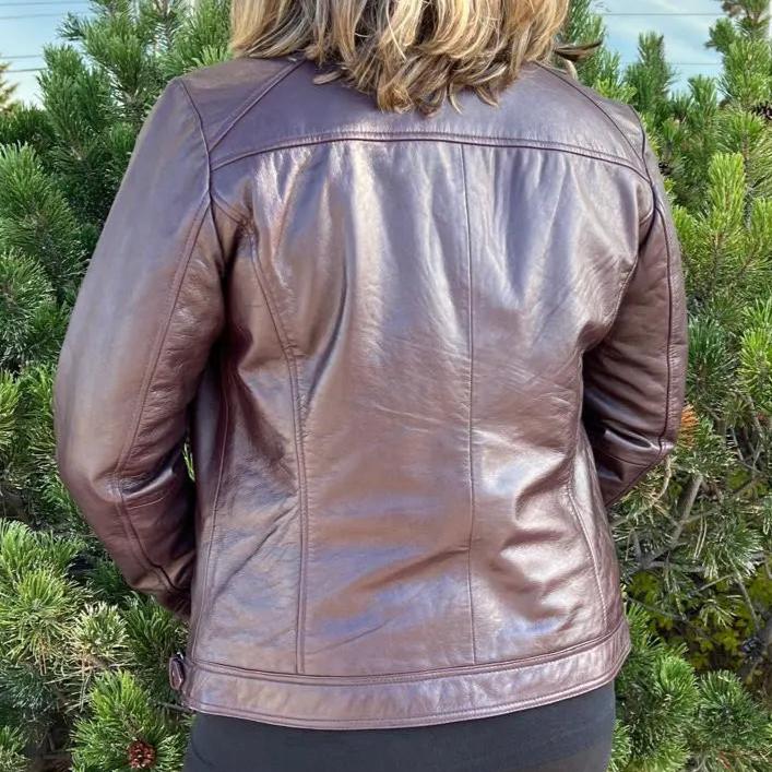 Chaqueta de cuero estilo biker para mujer BOLEX-STOCK Canada 