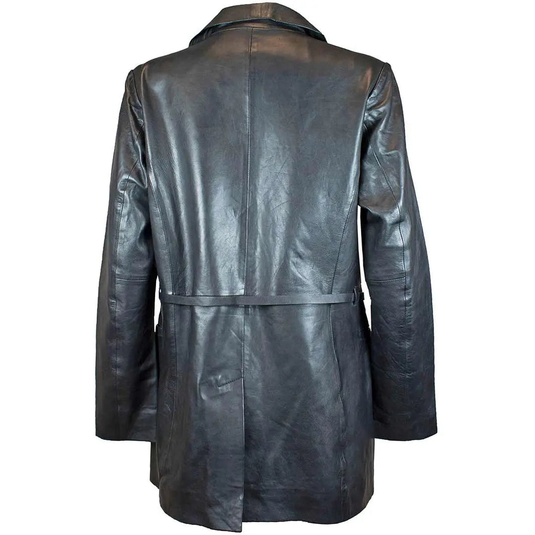 Abrigo de cuero para mujer BOL con cinturón ajustable | Chaqueta de cueroEX-STOCK Canada 