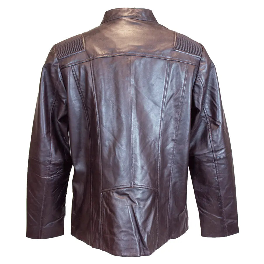 Chaqueta de cuero con hombros acanalados para mujer Paulina de BOLEX-STOCK Canada 