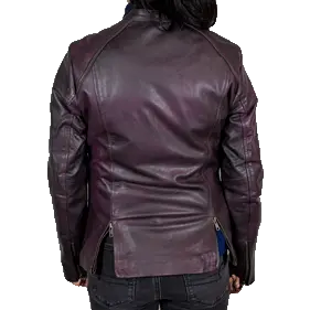 BOL Damen Lederjacke im Moto-Stil in LilaEX-STOCK Canada 