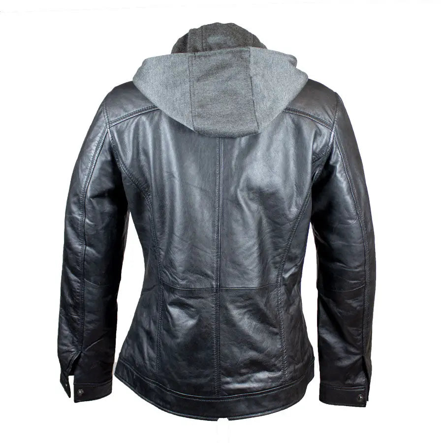 Chaqueta de cuero para mujer BOL con capucha extraíbleEX-STOCK Canada 