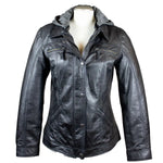 Chaqueta de cuero para mujer BOL con capucha extraíbleEX-STOCK Canada 