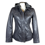 Chaqueta de cuero para mujer BOL con capucha extraíbleEX-STOCK Canada 
