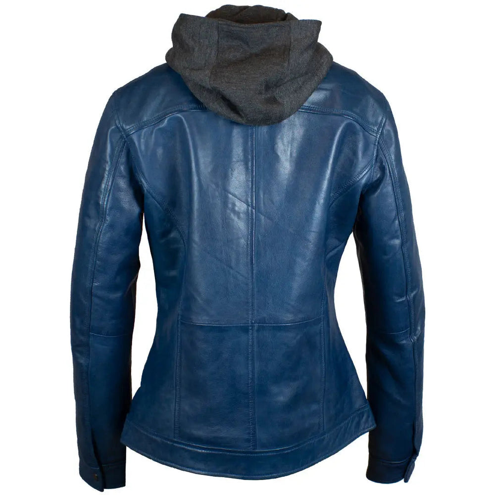 Chaqueta de cuero para mujer BOL con capucha extraíbleEX-STOCK Canada 