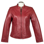 Chaqueta de cuero para mujer BOL con cuello redondoEX-STOCK Canada 