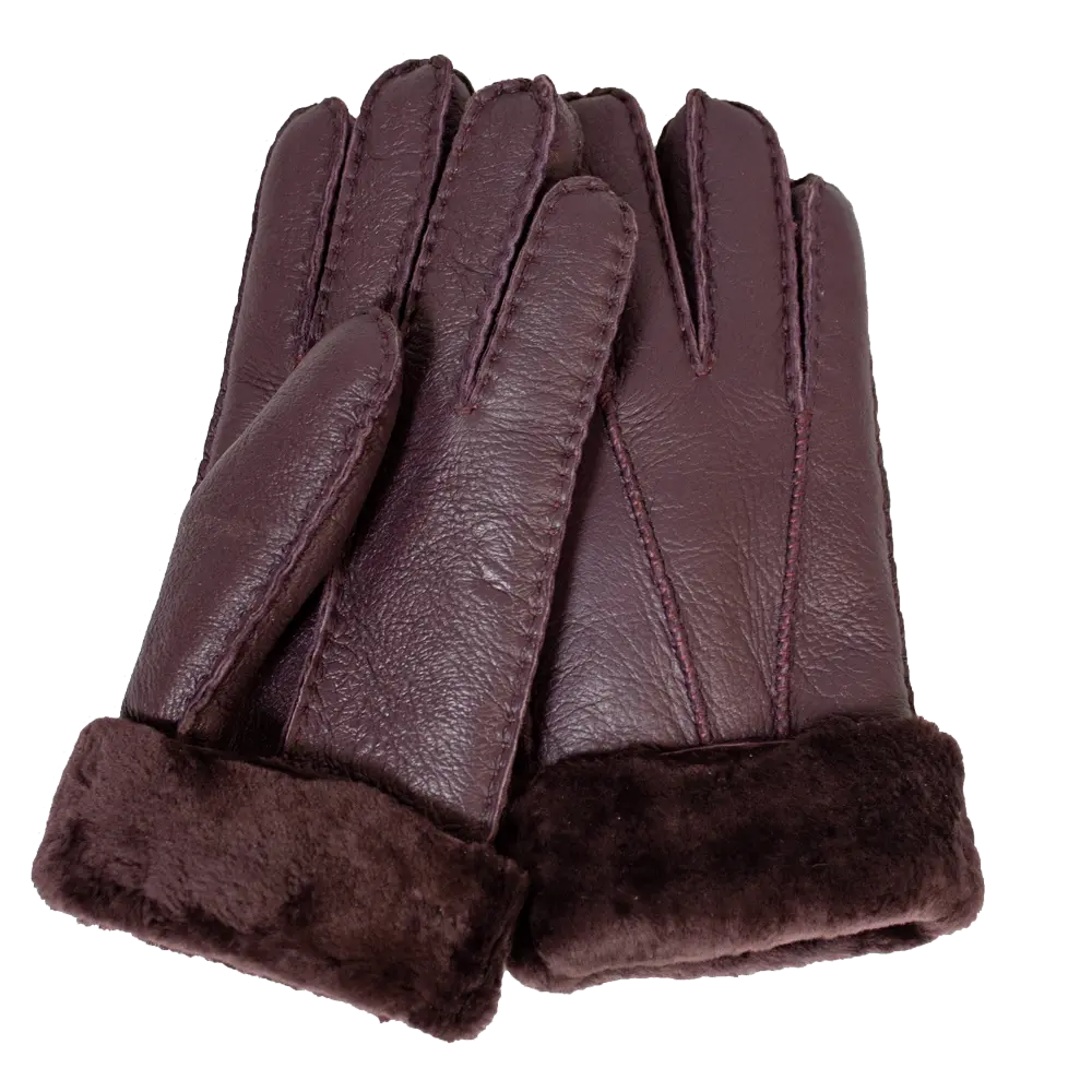Guantes de cuero con forro de borrego para mujer BOLEX-STOCK Canada 