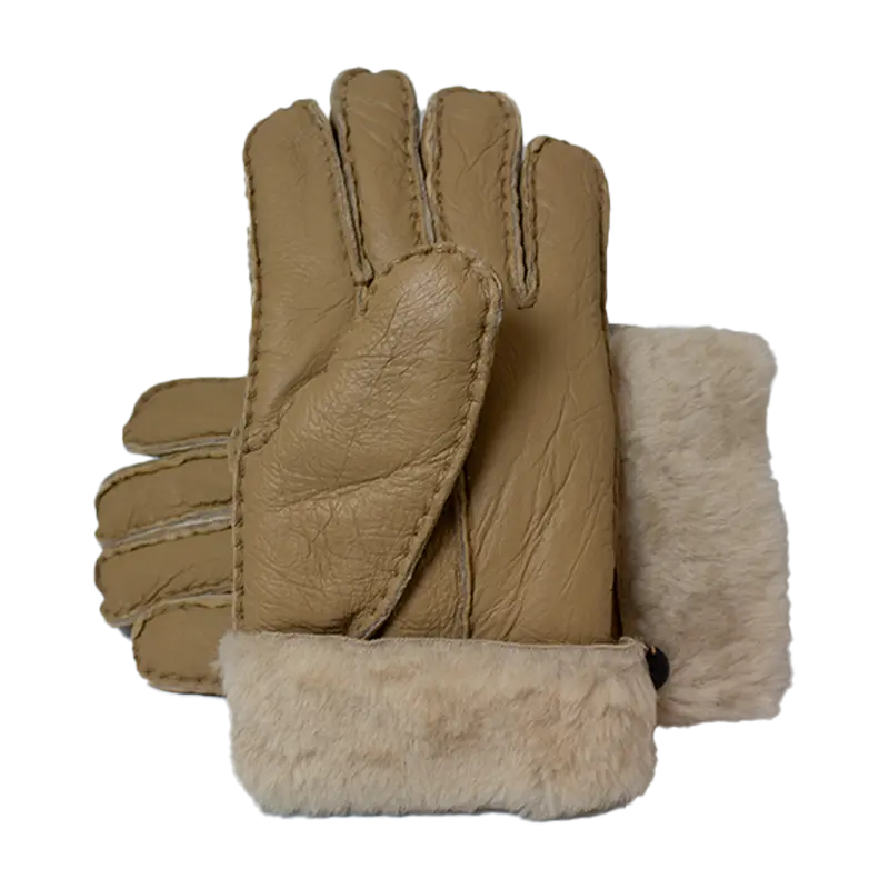 Guantes de cuero con forro de borrego para mujer BOLEX-STOCK Canada 