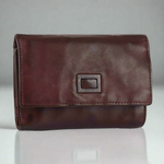 Cartera de cuero cuadrada con etiqueta para mujer BOLEX-STOCK Canada 